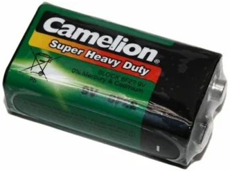 Батарейка CAMELION 6F22BL cолевая 1 шт. 111571 - фото 5771