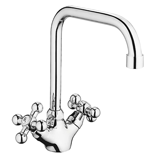 Смеситель для кухни CRON CN4019 двухвентильный хром 112232