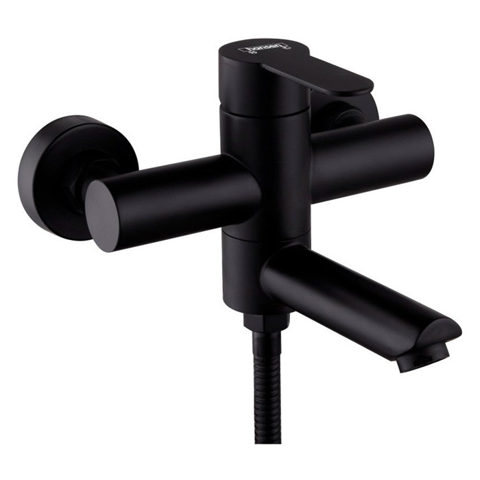 Смес. од. из НЕРЖ. для ванны (ЧЕРНЫЙ) HANSEN (10/1шт) HN30032-C 112257