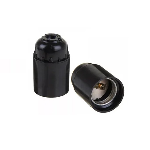 Патрон Е27 карболитовый чёрный 113618