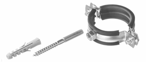 Хомут MAYER металлический со шпилькой 8x80 и дюбелем для труб 3/4" 111322