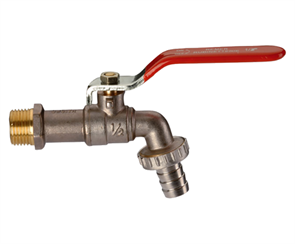 Кран водоразборный со штуцером 1/2" REMER 111508