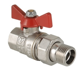 Кран шар. BASE с полусгоном 3/4" вн.-нар. 111531
