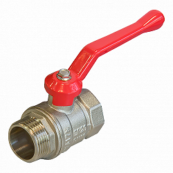 Кран шар. BASE, стальная рукоятка 1 1/4" вн.-нар. 111533