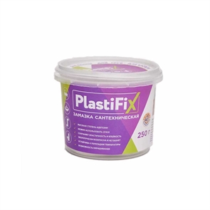 Замазка сантехническая, банка 250г. PlastiFix (12/1шт) 61153 111588