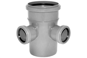 ПВХ Крестовина 2-х пл. Ф110х50х50*90 (10шт) 112381