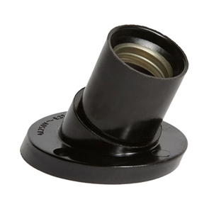 Патрон Е27 настенный Электро черный 113619